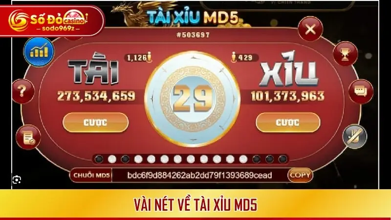 Vài nét về tài xỉu MD5