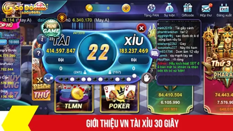 Giới thiệu VN tài xỉu 30 giây